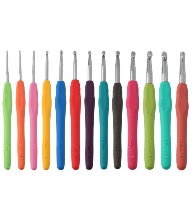 1 Piece Rubber Grip Crochet Hook