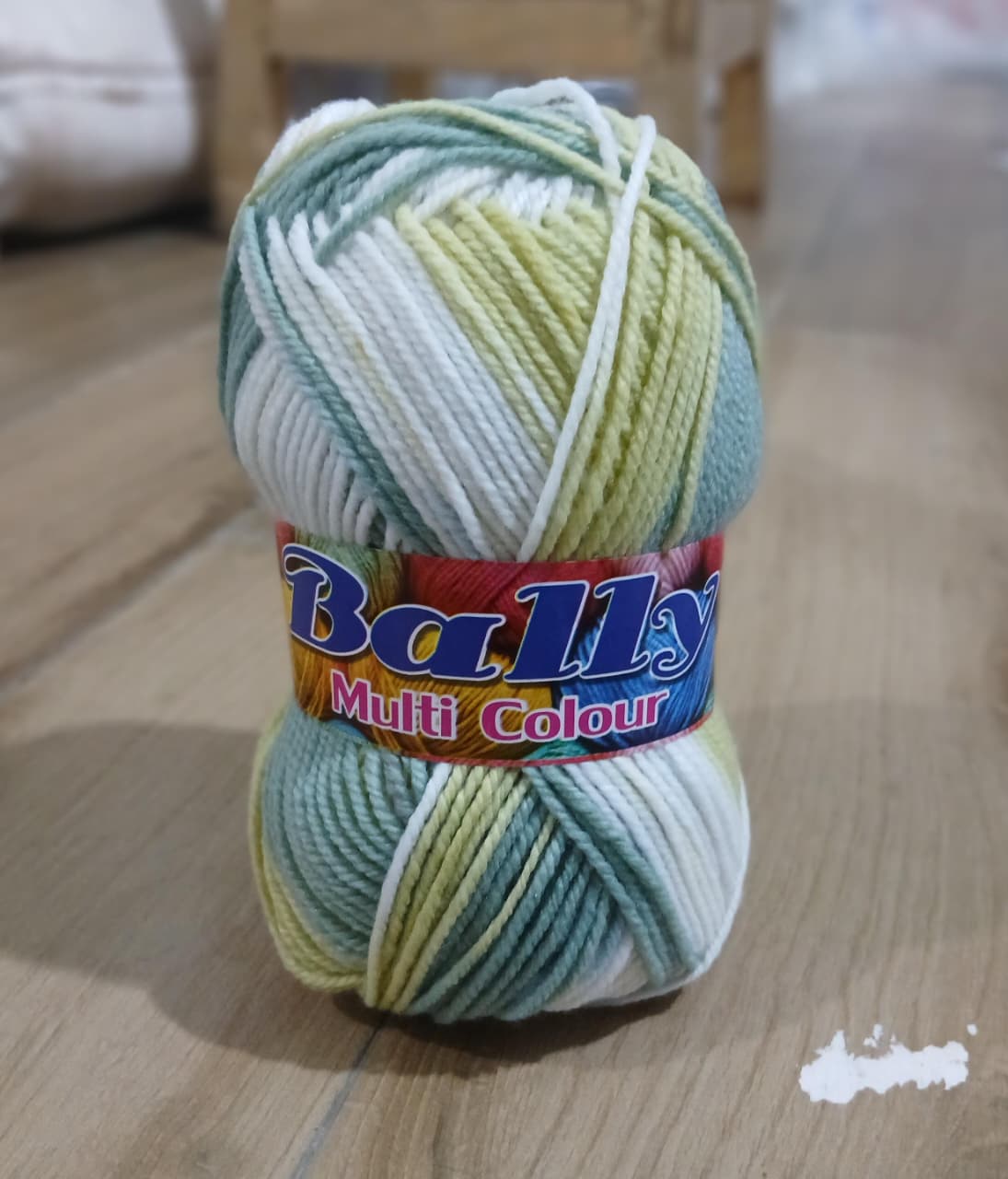 Soft & Vibrant Multi-Color Yarn Ball โ 3ply Acrylic Wool for Crochet & Knitting