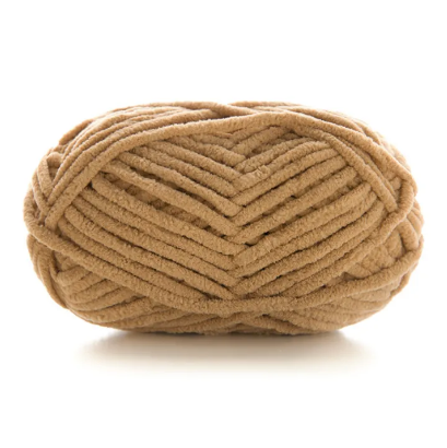 Ultra Soft Cozy Finish Chenille Yarn | Thick Plush Crochet Wool