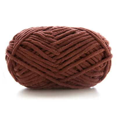 Ultra Soft Cozy Finish Chenille Yarn | Thick Plush Crochet Wool