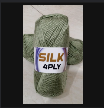 4ply Anti-Pilling Silk Blended Acrylic Yarn (100g)
