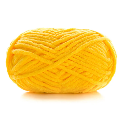 Ultra Soft Cozy Finish Chenille Yarn | Thick Plush Crochet Wool
