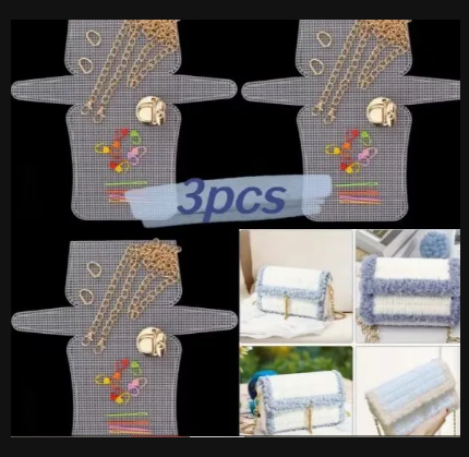 Mess-Free DIY Crafting Durable Plastic Mesh Canvas Sheets Set