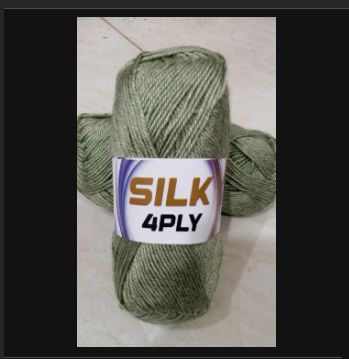 4ply Anti-Pilling Silk Blended Acrylic Yarn (100g)