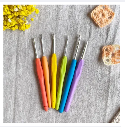1 Piece Rubber Grip Crochet Hook
