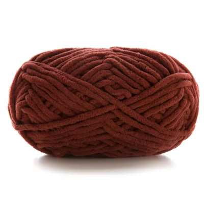 Ultra Soft Cozy Finish Chenille Yarn | Thick Plush Crochet Wool