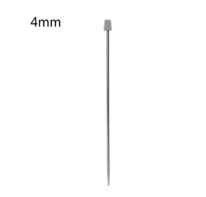 2–8mm Single Piece Straight Knitting Aluminium  Needle