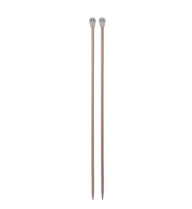 2 Pcs Straight Knitting Aluminum  Needle Set