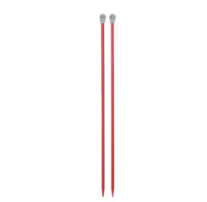 2 Pcs Straight Knitting Aluminum  Needle Set