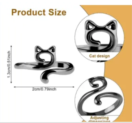 Adjustable Crochet & Knitting Ring – 2 Pcs | Yarn Guide & Tension Control Finger Ring