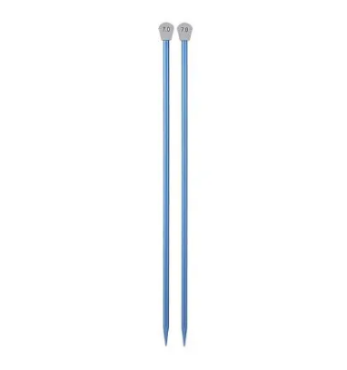 2 Pcs Straight Knitting Aluminum  Needle Set