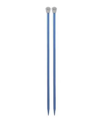 2 Pcs Straight Knitting Aluminum  Needle Set