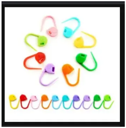Locking Crochet Stitch Markers for Easy Stitch Tracking