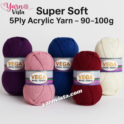 Soft Winter Creations with Fluffy 5-Ply Acrylic Yarn Premium