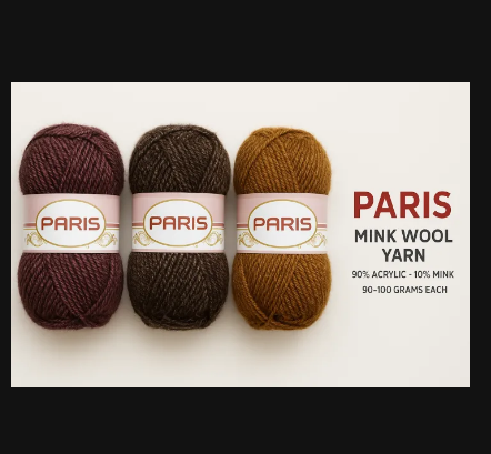 Ultra-Soft Mink Acrylic Yarn Ball Luxury Quality