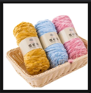 Soft Chenile Velvet Yarn for Knitting & Crochet