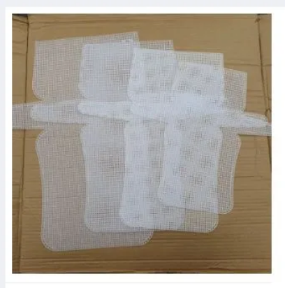 Plastic Bag Sheet Mesh Canvas Clutch