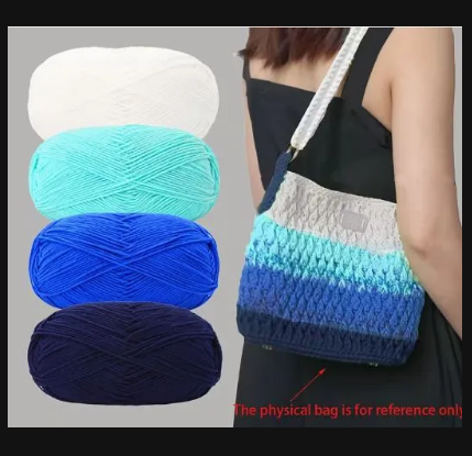 Soft Colorfast Cotton Yarn Set for Crochet, Knitting & Crafts