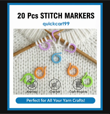 Locking Stitch Marker Rings – Easy Knitting & Crochet Control