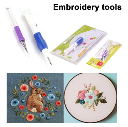 Punch Needle Embroidery Kit – Easy 3D Craft Set for Beginners