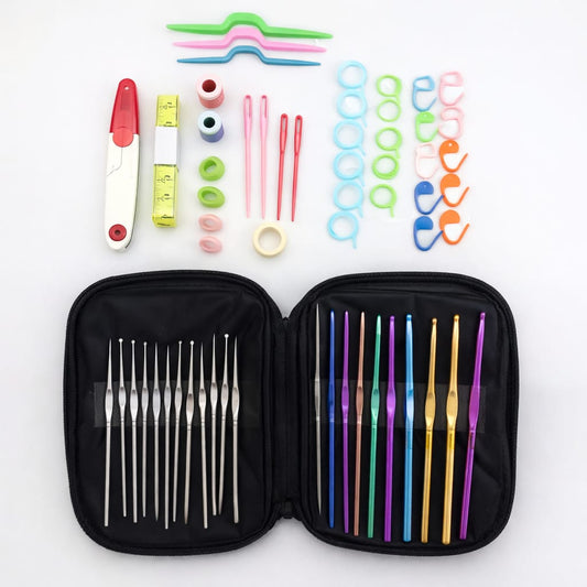 Complete Premium Knitting & Crochet Kit 64pcs