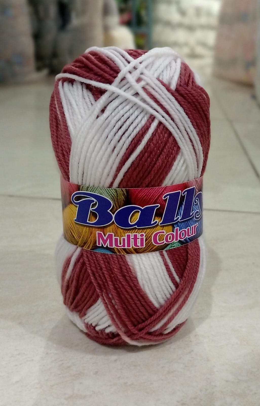 (3ply-80g) Acrylic Double Knit Yarn Ball in Multi Colors- Crochet Knitting yarn ball - Woolen Multi Crochet Thread ball