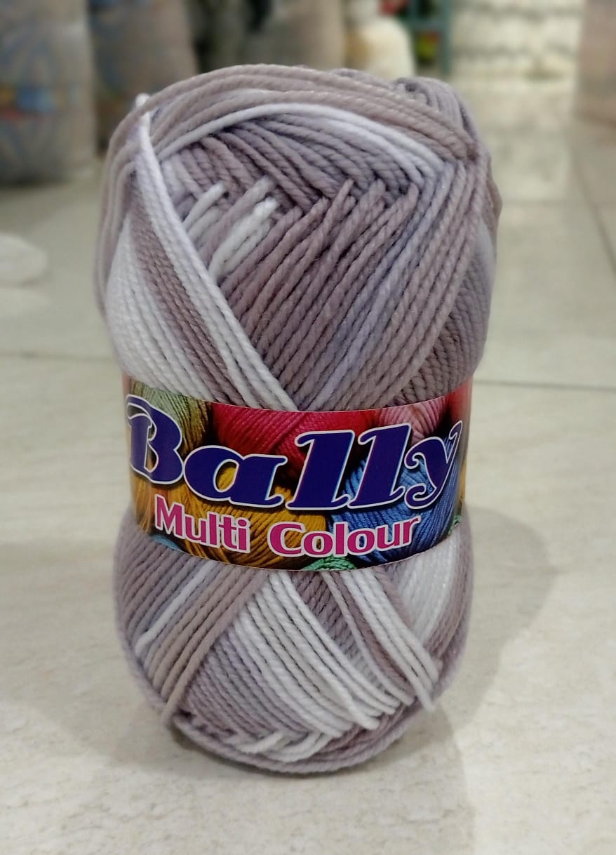 (3ply-80g) Acrylic Double Knit Yarn Ball in Multi Colors- Crochet Knitting yarn ball - Woolen Multi Crochet Thread ball