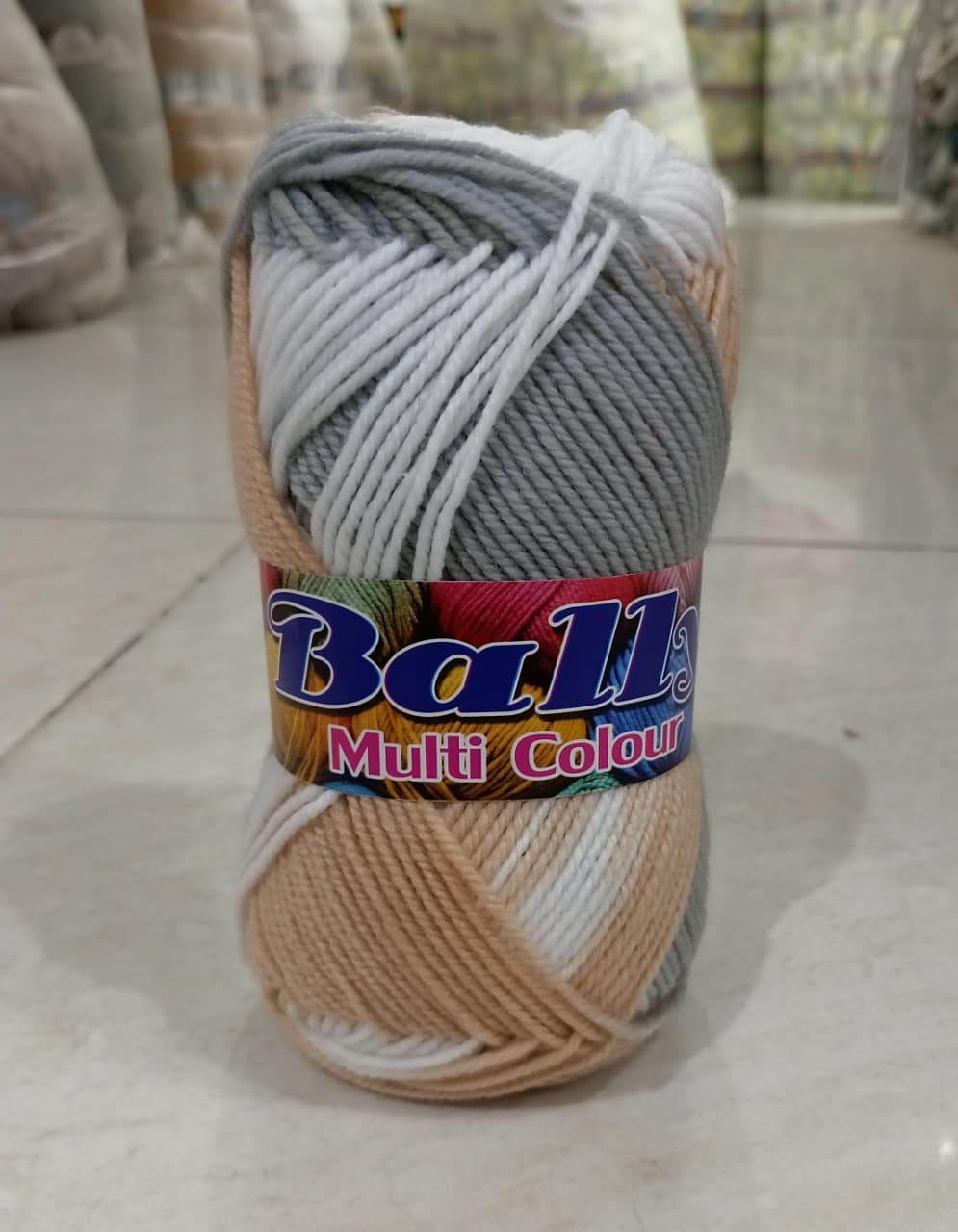 (3ply-80g) Acrylic Double Knit Yarn Ball in Multi Colors- Crochet Knitting yarn ball - Woolen Multi Crochet Thread ball