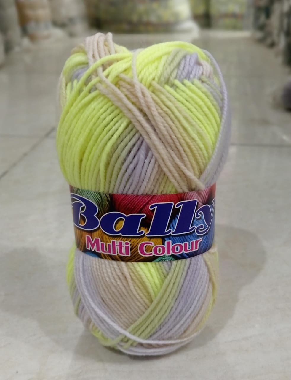 (3ply-80g) Acrylic Double Knit Yarn Ball in Multi Colors- Crochet Knitting yarn ball - Woolen Multi Crochet Thread ball