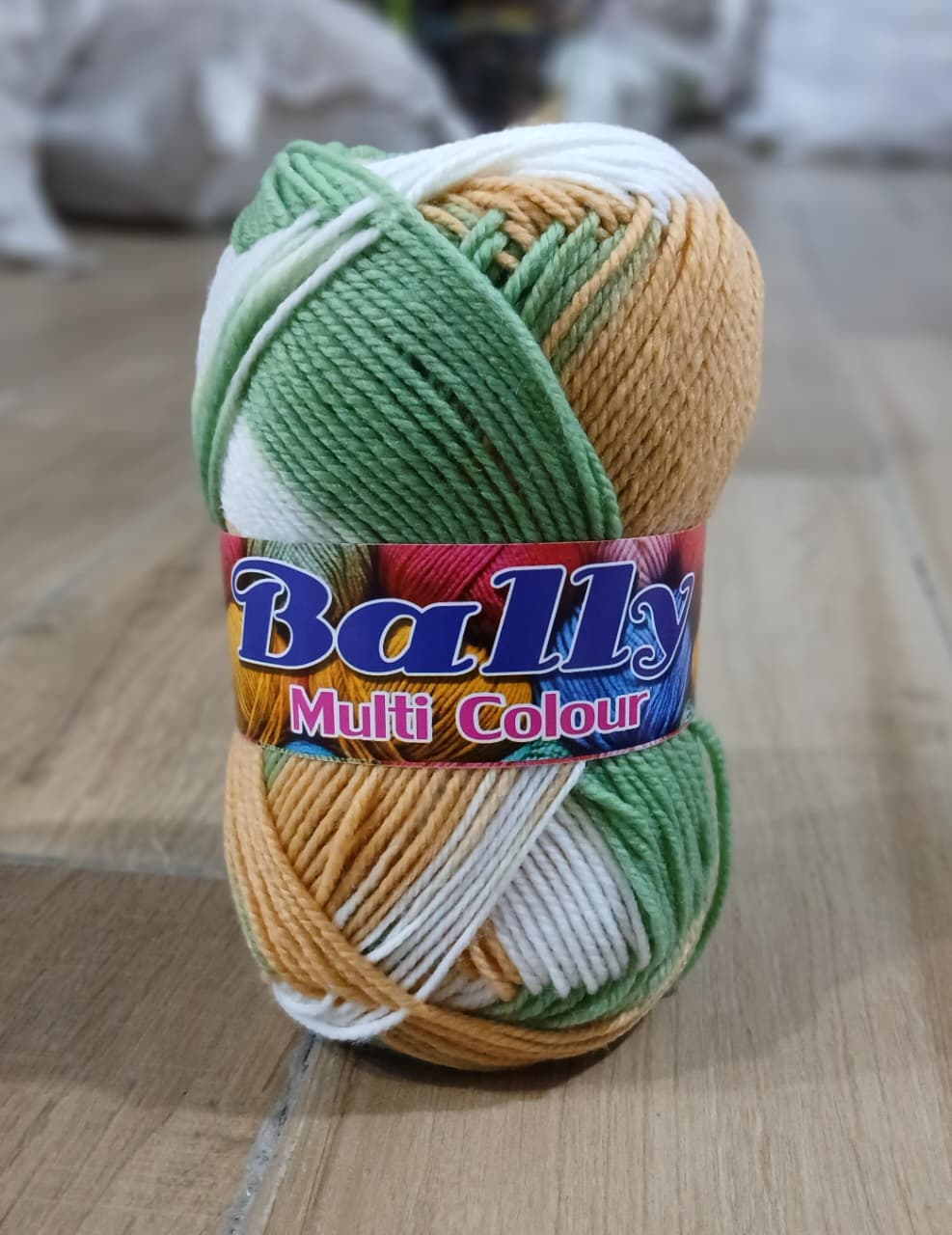 Soft & Vibrant Multi-Color Yarn Ball – 3ply Acrylic Wool for Crochet & Knitting