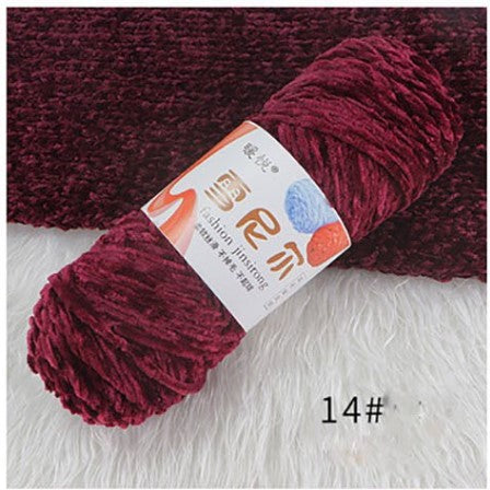 Velvet Chenille Yarn 100g – Soft & Plush