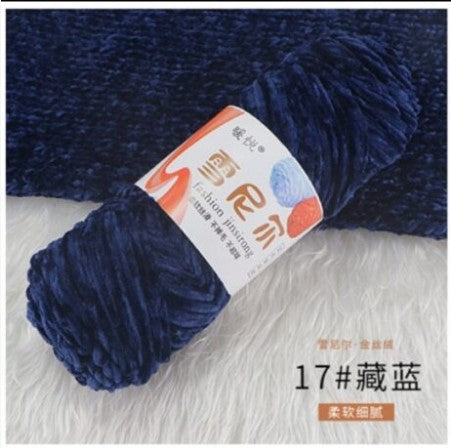 Velvet Chenille Yarn 100g – Soft & Plush