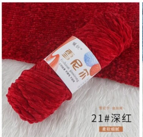 Velvet Chenille Yarn 100g – Soft & Plush