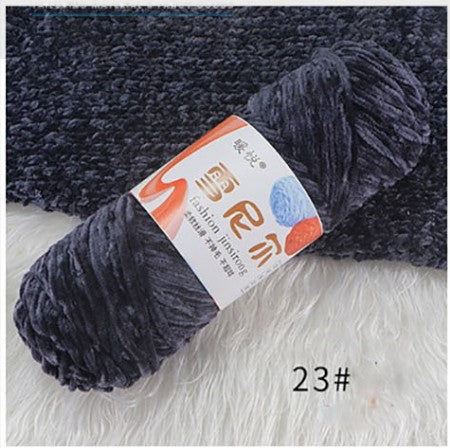 Velvet Chenille Yarn 100g – Soft & Plush