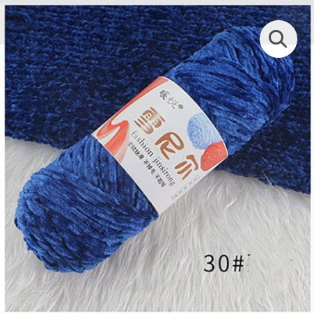 Velvet Chenille Yarn 100g – Soft & Plush