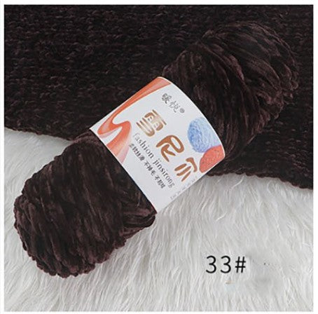 Velvet Chenille Yarn 100g – Soft & Plush