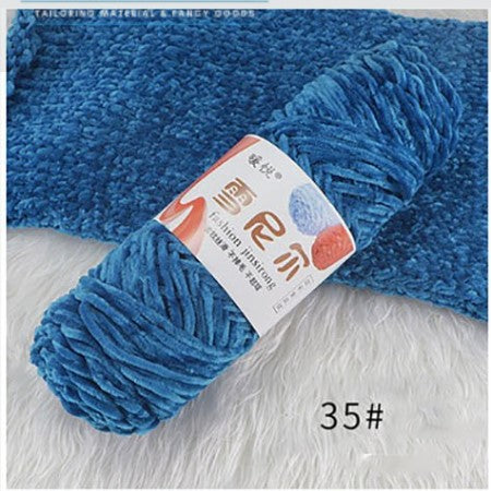 Velvet Chenille Yarn 100g – Soft & Plush