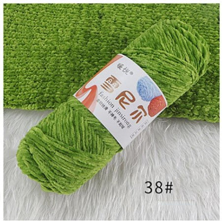Velvet Chenille Yarn 100g – Soft & Plush