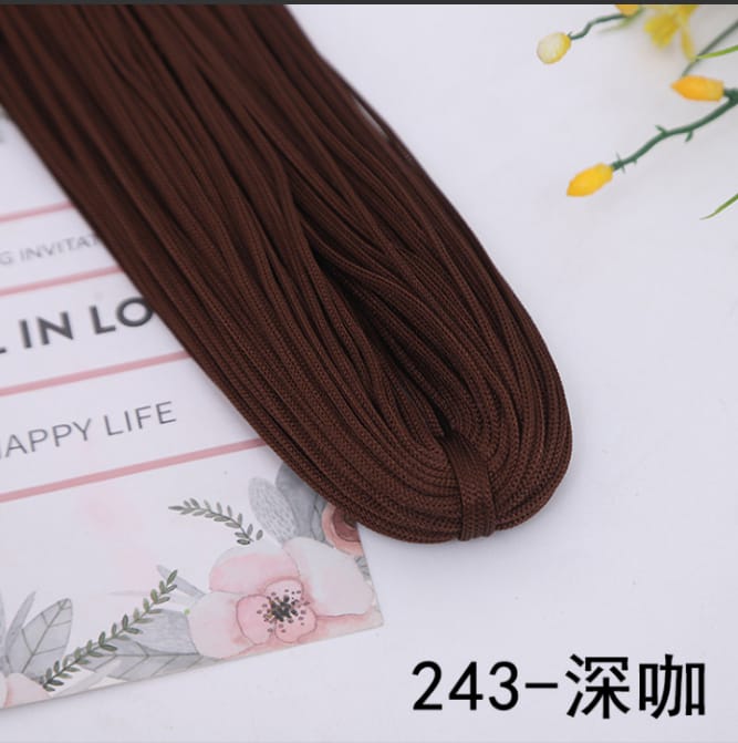 Premium Silk Macramé Cord – Soft, Shiny & Smooth 200g | Perfect for Macramé & DIY Crafts